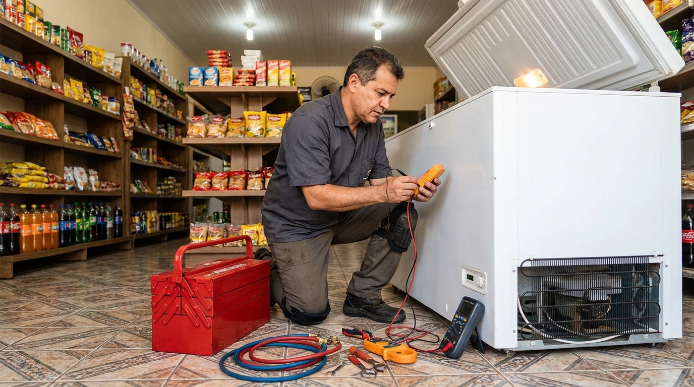 Ajuste de Temperatura do Freezer na Cidade Nova, Franca‑SP